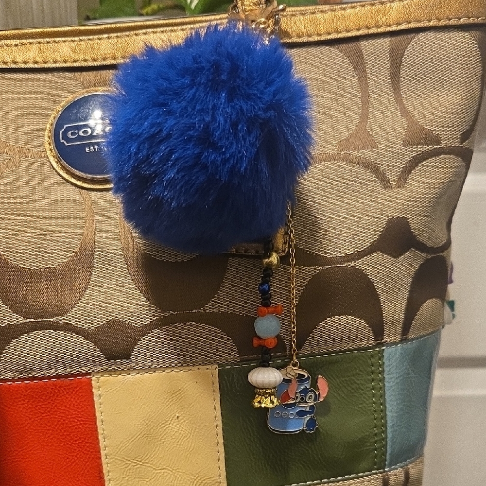 Handmade Purse Charm - "Sodas And Alohas"